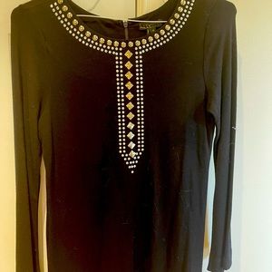 Nicole Miller Beaded Bodice Dress